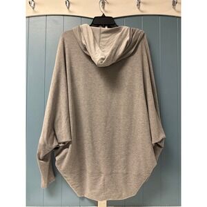 Abbot Main Venice‎ Beach XS Gray Dolman Sleeve Open Front Hoodie Cardigan